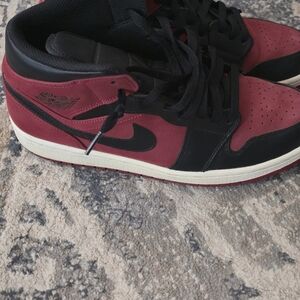 Jordan Men's High-Top Sneakers - Black & Red